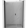 Mexen Mist-B porte de douche pivotante 95 cm, transparent, noir - 8A2-095-001-70-00