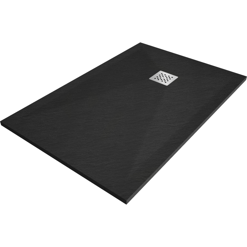 Mexen Stone+ receveur de douche composite rectangulaire 90 x 70 cm, noir - 44707090