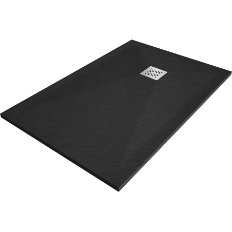 Mexen Stone+ receveur de douche en composite rectangulaire 90 x 70 cm, Noir - 44707090