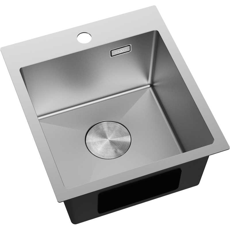 Mexen Solix évier en acier inoxydable 1 bac 400 x 450 mm, inox - 6401401000-01