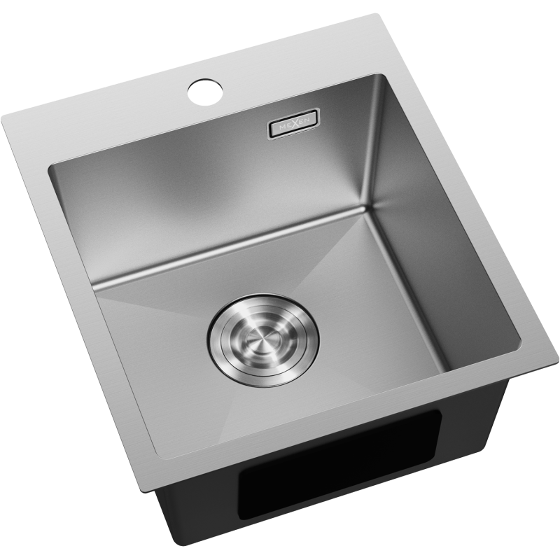 Mexen Solix évier en acier inoxydable 1 bac 400 x 450 mm, inox - 6401401000-01