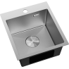Mexen Solix évier en acier inoxydable 1 bac 400 x 450 mm, inox HC - 6401401000-01HC