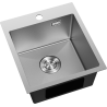 Mexen Solix évier en acier inoxydable 1 bac 400 x 450 mm, inox HC - 6401401000-01HC