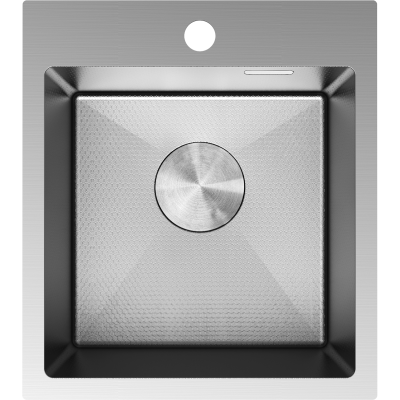 Mexen Solix évier en acier inoxydable 1 bac 400 x 450 mm, inox HC - 6401401000-01HC