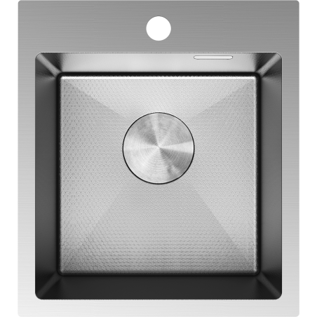 Mexen Solix évier en acier inoxydable 1 bac 400 x 450 mm, inox HC - 6401401000-01HC