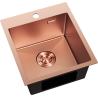 Mexen Solix évier en acier inoxydable 1 bac 400 x 450 mm, cuivre - 6401401000-65