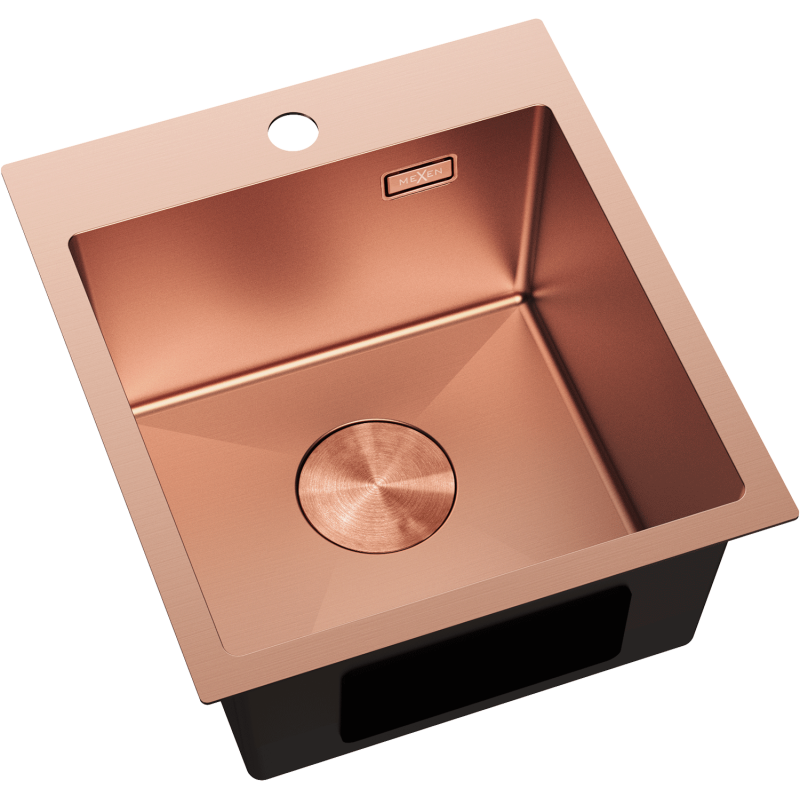 Mexen Solix évier en acier inoxydable 1 bac 400 x 450 mm, cuivre - 6401401000-65