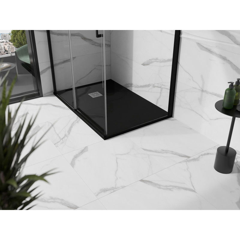 Mexen Stone+ receveur de douche rectangulaire en composite 110 x 70 cm, noir - 44707011