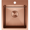 Mexen Solix évier en acier inoxydable à 1 bac 400 x 450 mm, cuivre HC - 6401401000-65HC