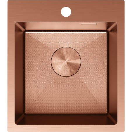 Mexen Solix évier en acier inoxydable à 1 bac 400 x 450 mm, cuivre HC - 6401401000-65HC