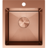 Mexen Solix évier en acier inoxydable à 1 bac 400 x 450 mm, cuivre HC - 6401401000-65HC