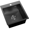 Mexen Solix évier en acier inoxydable 1-bac 400 x 450 mm, noir - 6401401000-70