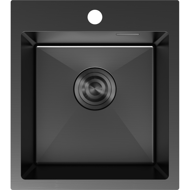 Mexen Solix évier en acier inoxydable 1 bac 400 x 450 mm, noir - 6401401000-70