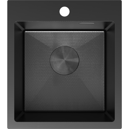 Mexen Solix évier en acier inoxydable 1-bac 400 x 450 mm, noir HC - 6401401000-70HC