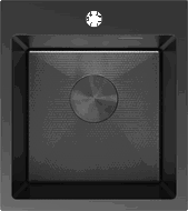 Mexen Solix évier en acier inoxydable 1-bac 400 x 450 mm, noir HC - 6401401000-70HC