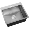 Mexen Solix évier en acier 1 bac 500 x 450 mm, inox - 6402501000-01