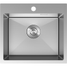 Mexen Solix évier en acier 1 bac 500 x 450 mm, inox - 6402501000-01
