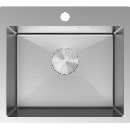 Mexen Solix évier en acier 1 bac 500 x 450 mm, inox - 6402501000-01