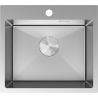 Mexen Solix évier en acier 1 bac 500 x 450 mm, inox - 6402501000-01