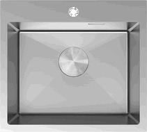 Mexen Solix évier en acier 1 bac 500 x 450 mm, inox - 6402501000-01