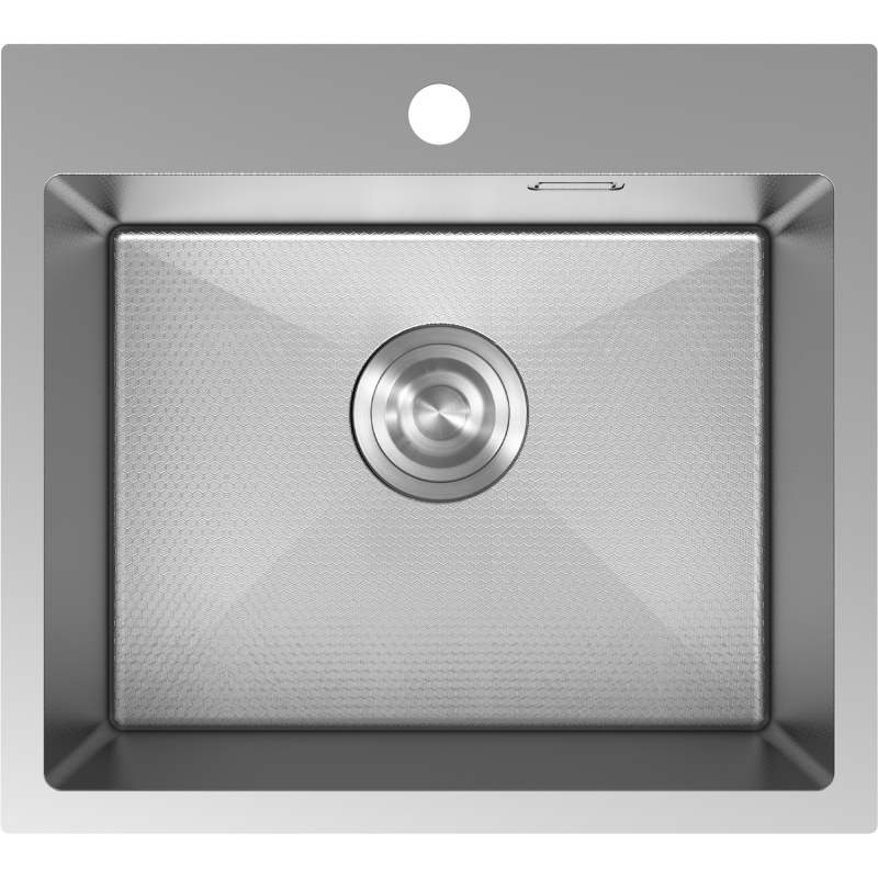 Mexen Solix évier en acier inoxydable 1 bac 500 x 450 mm, inox HC - 6402501000-01HC