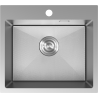 Mexen Solix évier en acier inoxydable 1 bac 500 x 450 mm, inox HC - 6402501000-01HC
