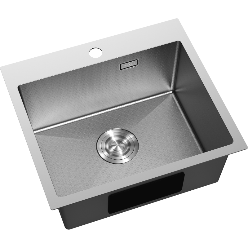 Mexen Solix évier en acier inoxydable 1 bac 500 x 450 mm, inox HC - 6402501000-01HC