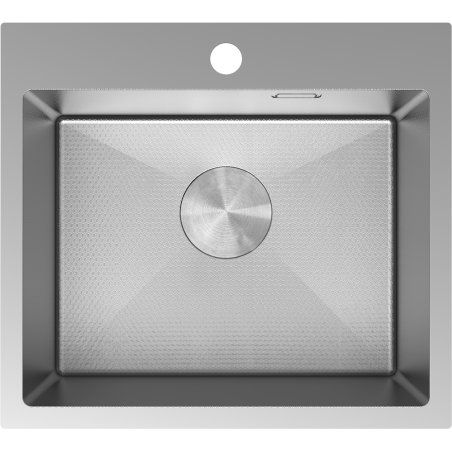 Mexen Solix évier en acier inoxydable 1 bac 500 x 450 mm, inox HC - 6402501000-01HC