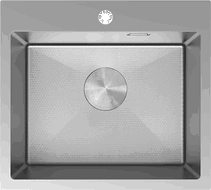 Mexen Solix évier en acier inoxydable 1 bac 500 x 450 mm, inox HC - 6402501000-01HC