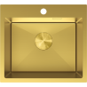 Mexen Solix évier en acier inoxydable à 1 bac 500 x 450 mm, doré - 6402501000-55