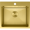 Mexen Solix évier en acier inoxydable 1 compartiment 500 x 450 mm, doré HC - 6402501000-55HC