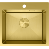Mexen Solix évier en acier inoxydable 1 compartiment 500 x 450 mm, doré HC - 6402501000-55HC