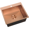 Mexen Solix évier en acier inoxydable 1 bac 500 x 450 mm, cuivre - 6402501000-65