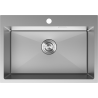 Mexen Solix évier en acier 1 bac 650 x 450 mm, inox - 6403651000-01