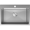 Mexen Solix évier en acier 1 bac 650 x 450 mm, inox - 6403651000-01