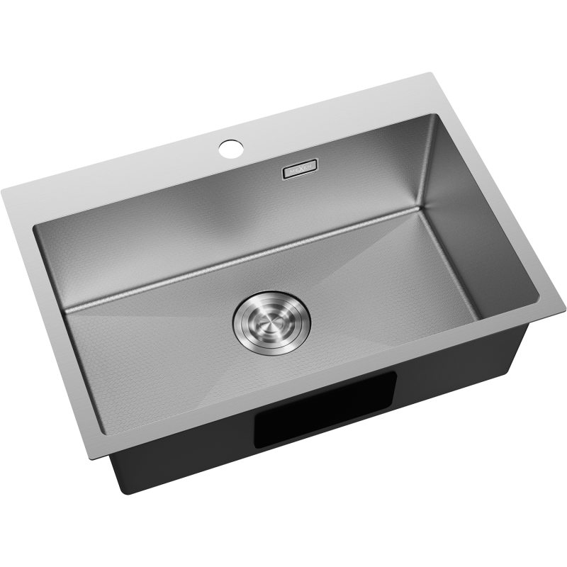 Mexen Solix évier en acier inoxydable, 1 bac, 650 x 450 mm, inox HC - 6403651000-01HC