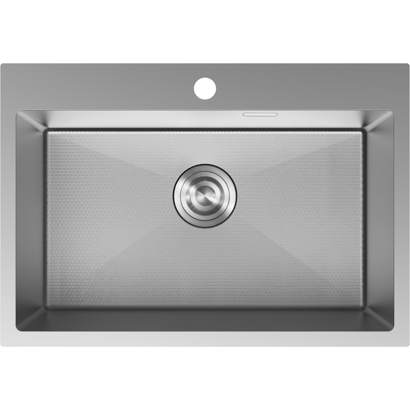 Mexen Solix évier en acier inoxydable, 1 bac, 650 x 450 mm, inox HC - 6403651000-01HC