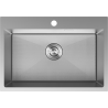 Mexen Solix évier en acier inoxydable 1 bac 650 x 450 mm, inox HC - 6403651000-01HC