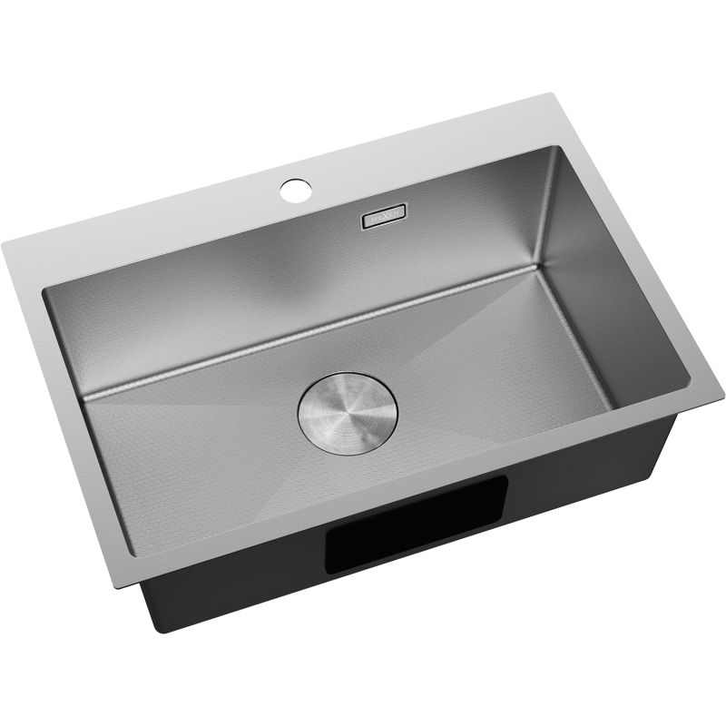 Mexen Solix évier en acier inoxydable, 1 bac, 650 x 450 mm, inox HC - 6403651000-01HC