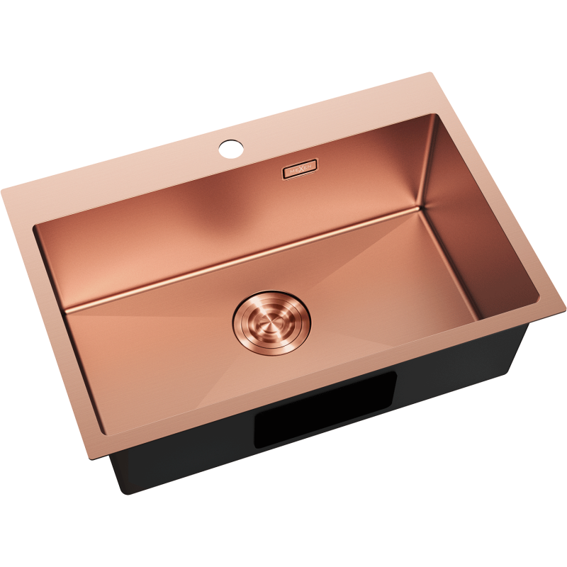 Mexen Solix évier en acier inoxydable à 1 bac 650 x 450 mm, cuivre - 6403651000-65