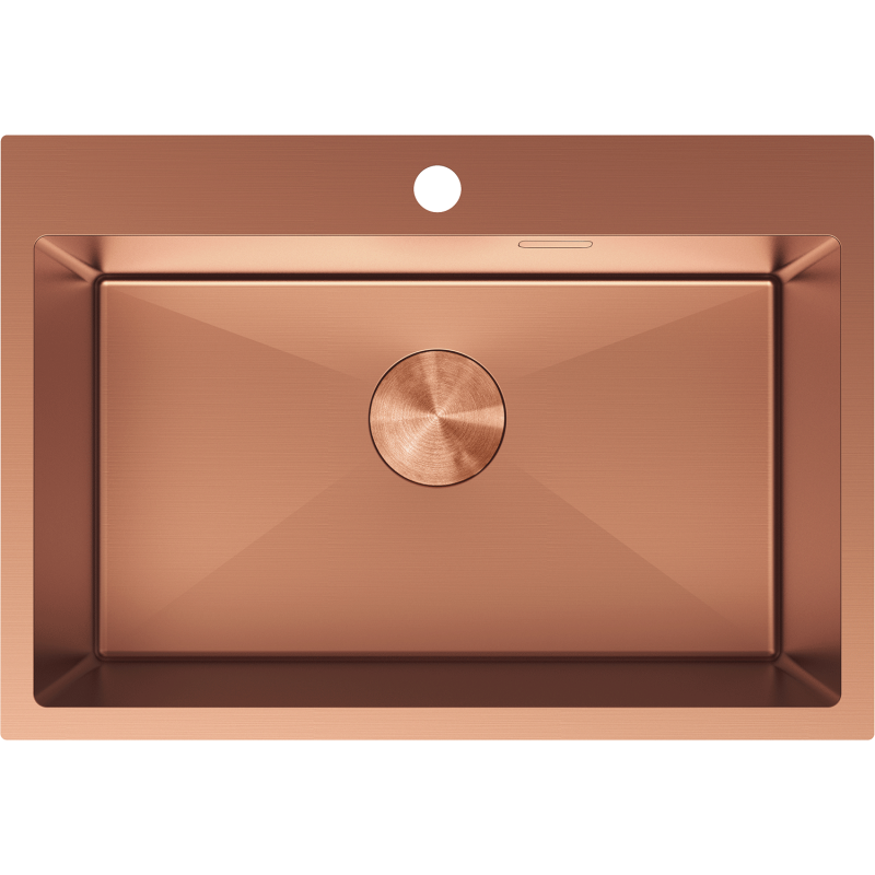 Mexen Solix évier en acier inoxydable à 1 bac 650 x 450 mm, cuivre - 6403651000-65