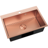 Mexen Solix évier en acier inoxydable à 1 bac 650 x 450 mm, cuivre - 6403651000-65
