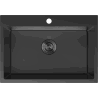 Mexen Solix évier en acier inoxydable 1 bac 650 x 450 mm, noir - 6403651000-70
