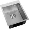 Mexen Solix évier en acier inoxydable 1 bac 400 x 500 mm, inox HC - 6406401000-01HC