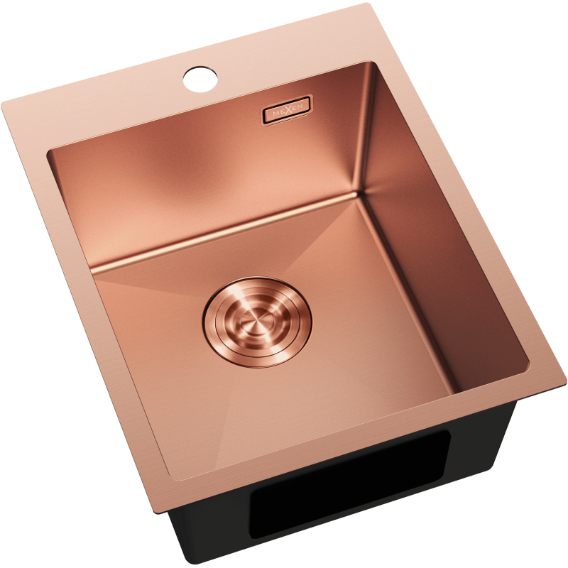 Mexen Solix évier en acier inoxydable 1 bac 400 x 500 mm, cuivre - 6406401000-65