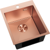 Mexen Solix évier en acier inoxydable 1-bac 400 x 500 mm, cuivre - 6406401000-65