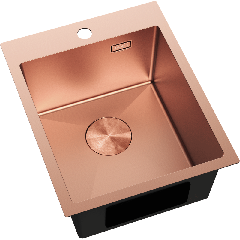 Mexen Solix évier en acier inoxydable 1 bac 400 x 500 mm, cuivre - 6406401000-65