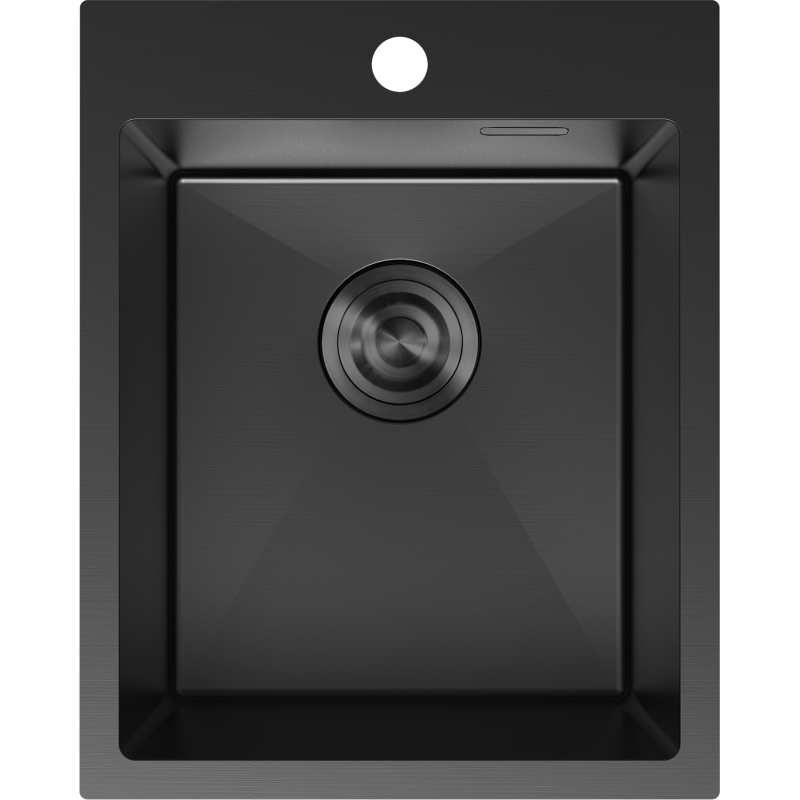 Mexen Solix évier en acier inoxydable 1 bac 400 x 500 mm, noir - 6406401000-70