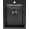 Mexen Solix évier en acier inoxydable 1 bac 400 x 500 mm, noir - 6406401000-70