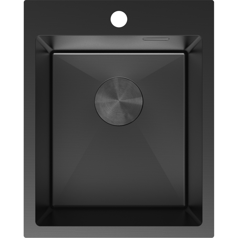 Mexen Solix évier en acier inoxydable 1 bac 400 x 500 mm, noir - 6406401000-70